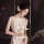 Женское платье-чонсам YUSHII engagement cheongsam "Тень цветочной комнаты", новое улучшенное платье в китайском стиле, вечернее платье для тостов, которое можно носить ежедневно mini 1