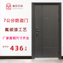 Entry door security door home security apartment rental room indoor steel door entrance door open project single door