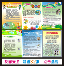 Campus fire safety poster School safety education publicity wall chart Class culture Corridor decorative wall sticker