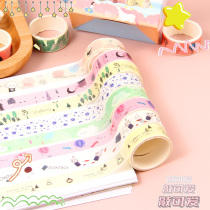 Hand tent tape sticker girl childrens toy hand account sticker material cartoon small tape girly heart and paper sticker
