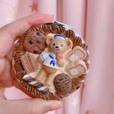 Кремовый портативный переносной складной мультяшный набор материалов, «сделай сам»