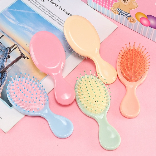 Маленькая подушка безопасности, массажер, портативная милая кремовая расческа для путешествий для школьников, «сделай сам»