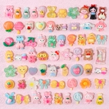 Хрустальная прозрачная мультипликация Симпатичная смешанная сумка для благословения крем -крем -клей DIY Материал Творческий смола аксессуары украшения универсально