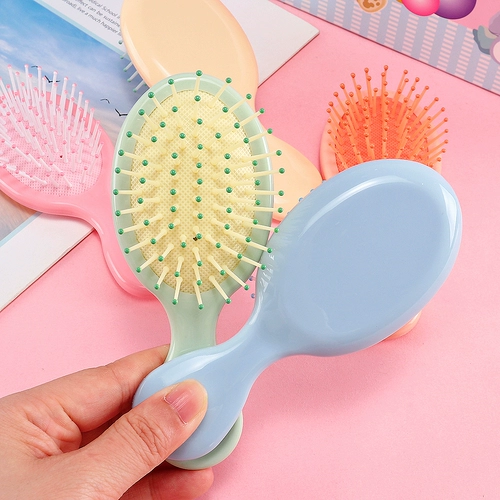 Маленькая подушка безопасности, массажер, портативная милая кремовая расческа для путешествий для школьников, «сделай сам»