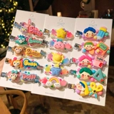 Кремовая заколка для волос, детский мультяшный набор материалов для школьников, милый аксессуар для волос ручной работы, «сделай сам», популярно в интернете