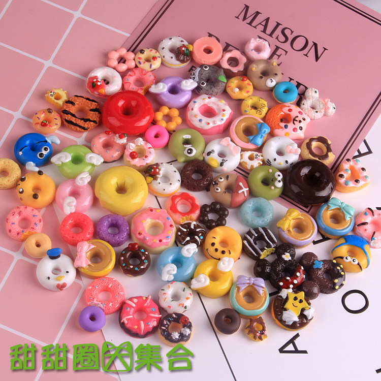 Emulation Cream Mobile Phone Protection Shell Diy Material Cream Mobile Phone Protection Shell Accessories Make Handmade Material Emulation Donuts