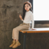 Bộ đồ cho bé gái 2018 mùa thu đông mới phiên bản Hàn Quốc của những bộ quần áo thủy triều sành điệu trong chiếc áo hai dây trẻ em bằng vải cotton trẻ em thời trang trẻ em Phù hợp với trẻ em