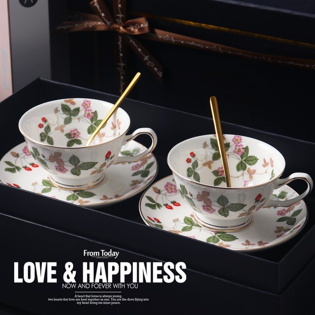 BENEY bone china coffee cup afternoon tea cup glass pot