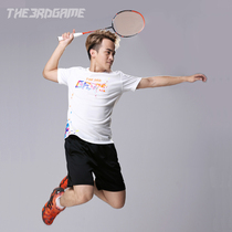 Ultra-low-cost clearance of the third badminton suit mens and womens short-sleeved T-shirts sweat-absorbing breathable non-stick body quick-drying
