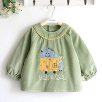 Happy cabin boys and girls children autumn and winter thick cotton corduroy waterproof cover baby clothes cute