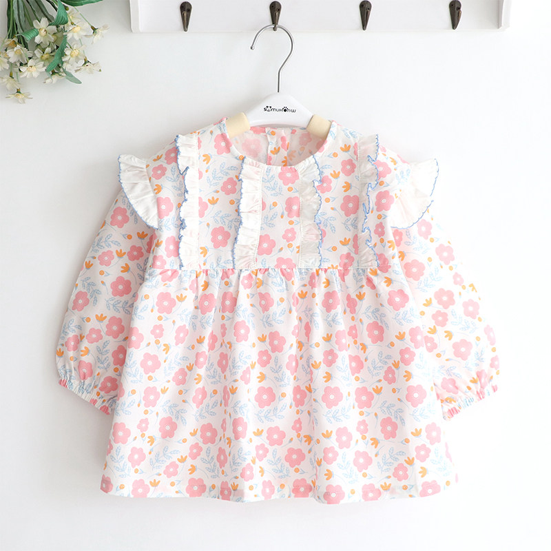 Son Princess Sweatshirt Children Princess Spring Autumn Girl Girl Girl Pure Cotton Meritocratic Waterproof Hood clothing Anti-wearing clothes