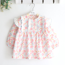 Son Princess Sweatshirt Children Princess Spring Autumn Girl Girl Girl Pure Cotton Meritocratic Waterproof Hood clothing Anti-wearing clothes