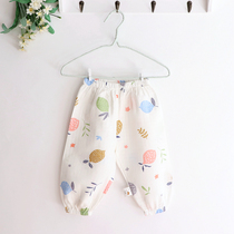 New spring and summer boys and girls baby anti mosquito pants baby gauze trousers childrens bloomers air conditioning pants