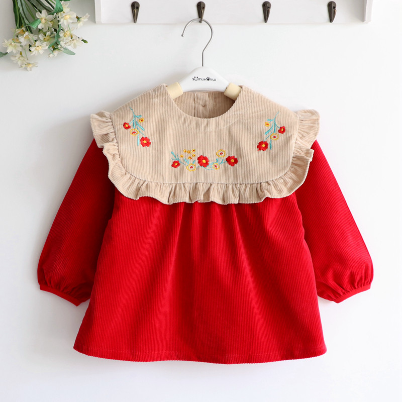 Floating Incense Light Core Suede Children Girl Girl Autumn/Winter Thickening Pure Cotton Waterproof Hood Clothes Baby Dinner Bib Cute