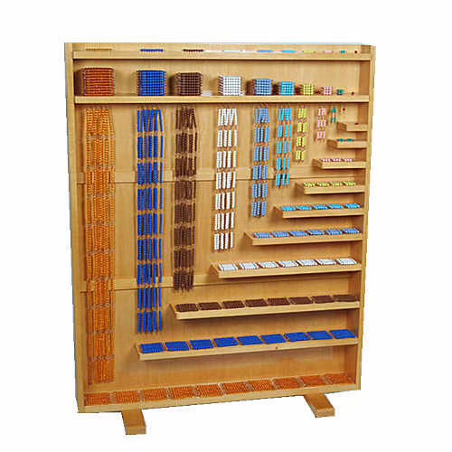 Montessori teaching aids Montessori kindergarten early education educational toys international version cube bead chain and frame