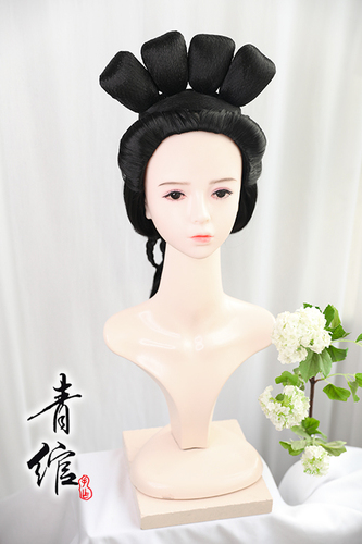 Chinese Hanfu wig princess fairy cosplay hair wig Hanfu Ming made Wedding Dress Wig headgear ancient costume cos wig