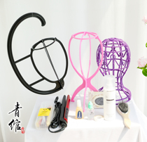 (Qingwan) Wig care tool hair net wood comb bracket care liquid splint hand hook hair alcohol glue