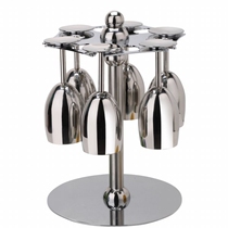 Special stainless steel red wine cup holder creative wine cup holder rotating hanging cup holder goblet rack