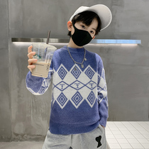 Male and female round collar sweater Childrens mink suede sleeves Thickened Knit Undershirt CUHK Youngster Spring Autumn Winter Woolen Sweater