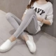 Quần legging cho bà bầu mùa hè phần mỏng crop top quần short mùa hè quần dành cho bà bầu mùa xuân và mùa thu 2020 mới ra ngoài quần mùa hè - Phụ nữ mang thai quần / quần bụng