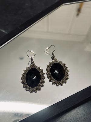 Clearance dark Gothic punk rock street style Victorian embroidered earrings, stud earrings, earrings, pendants and ear clips