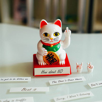 Automatic shaking hand to send fortune cat office desktop living room porch decoration creative replacement arm car opening gift