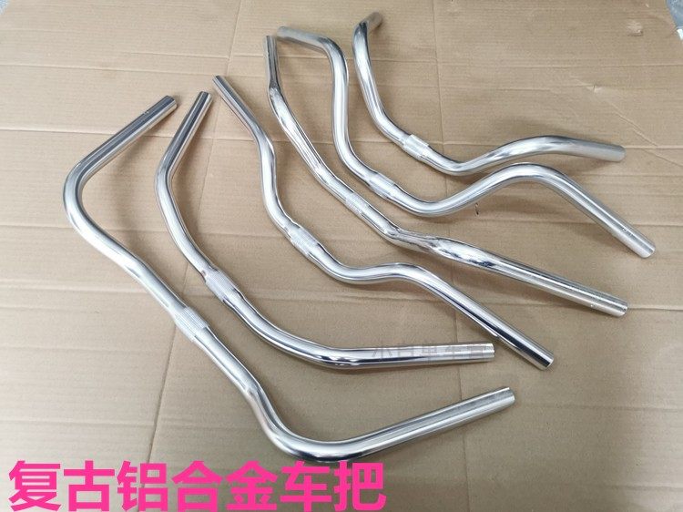 Bicycle mountain bike handlebars 25 4 handlebars Retro princess puts big bends seagulls and swallows M handles accessories