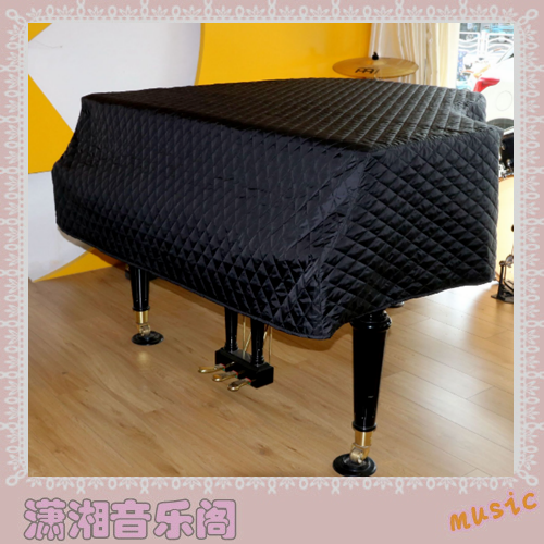 2021 novel high-grade thickened waterproof moisture-proof cross-seam embossed cotton grand piano cover black dust cover multi-model optional