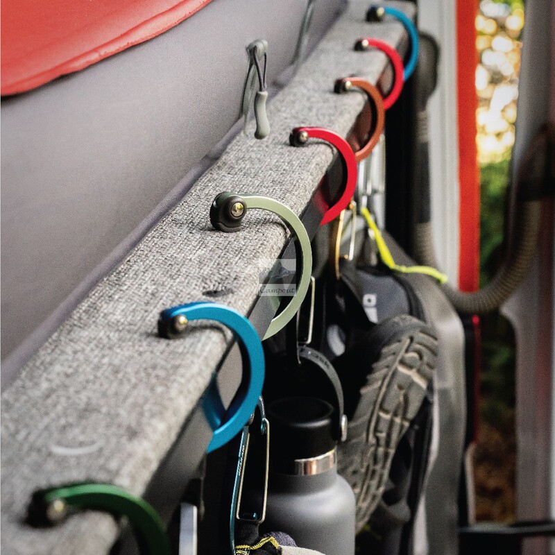 Gear Aid Heroclip Outdoor Multi-Functional Quick-Hook Aluminum Alloy Carabiner Travel Hook Bag Holder