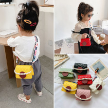 Elegant Wind Fashion Foreign Air Rhombus Princess Female Baby Out to Walk Around the Street Handbags Child Pearl Handbag Tide