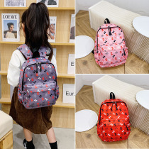 Student super light class bag Han version Cartoon Butterfly Knot Cute Girl School Bag Children Superior Nylon Backpack