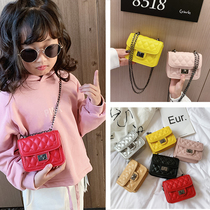 Trendy Fashion Princess Small Satchel Girl Han Version Rhombus Chain Bag Baby Little Fragrant Wind Accessories With Zero Wallet Children Bag