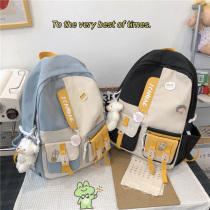 Children 1st grade ultra light double shoulder bag Han version female original Cebu ulzzang Backpack Cute Teenage Schoolboy Bag