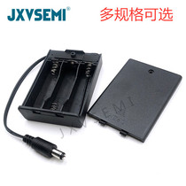 3 sections No. 5 battery box with DC male 5 5*2 1 Series 4 5v three battery holder with cover with switch