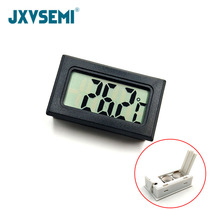 FY-10 electronic digital embedded thermometer waterproof thermometer fish tank refrigerator water temperature meter wireless Black