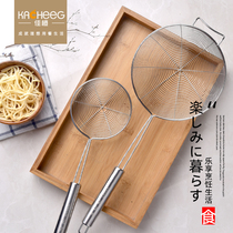 Japanese-style 304 stainless steel hot pot large strainer hedge household small leak mesh oil spoon filter screen screen kitchen colander