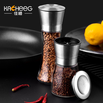 304 stainless steel Black pepper grinder pepper sea salt mung bean millet grater kitchen seasoning bottle jar
