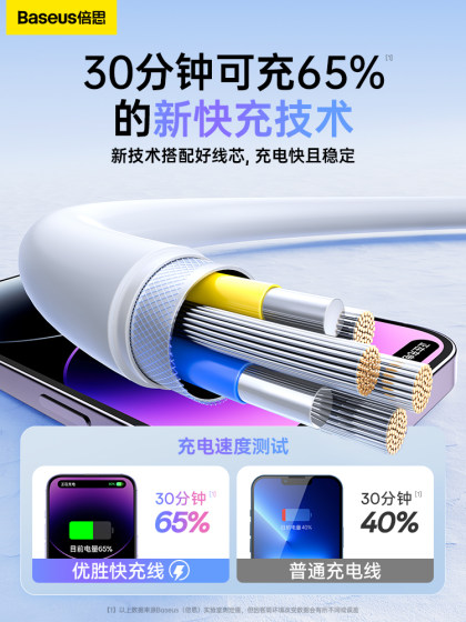 Beisi는 Apple 14 충전 케이블 iPhone iPhone 13Promax 데이터 케이블 PD 빠른 충전 12 휴대 전화 11 자동차 iPad 태블릿 X 파워 뱅크 8Plus 플래시 충전 유형에 적합합니다.