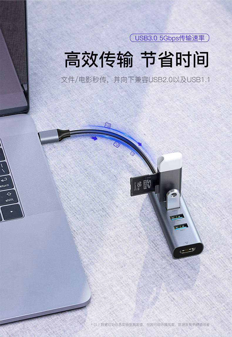 Type-C lần docking station nghĩ Sét 3 của Apple Macbook chuyển đổi bến tàu mở rộng bên ngoài matebookpro phụ kiện máy tính xách tay USB adapter HDMI Extender - USB Aaccessories quạt usb để bàn