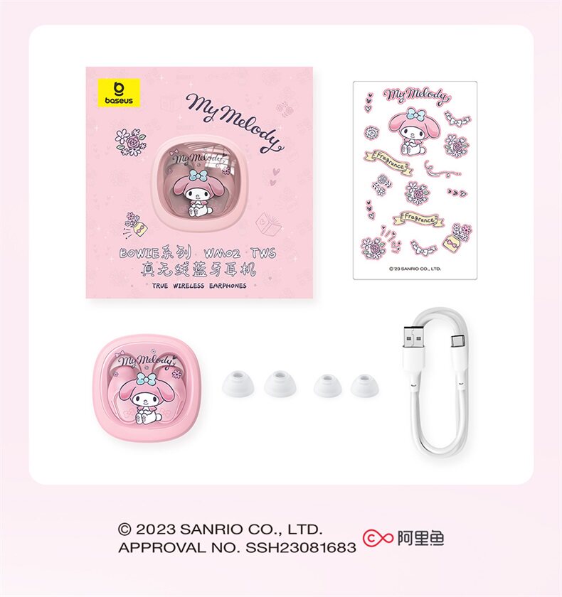 Sanrio, комфортные маленькие портативные наушники, bluetooth, Cinnamoroll 