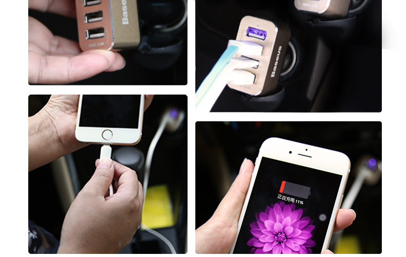 chargeur BASEUS 2.4A, 2A - Ref 1299446 Image 73