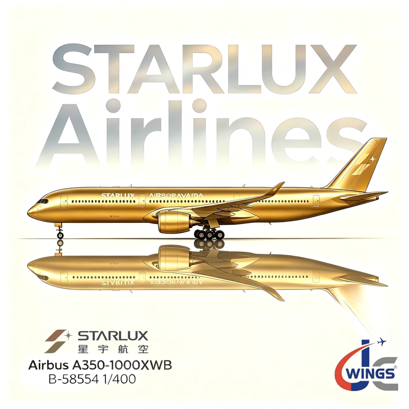 Jc Xingyu Airlines Airbus A350-1000 B-58554 Air Mountain Joint Brand Aircraft Model 1/400