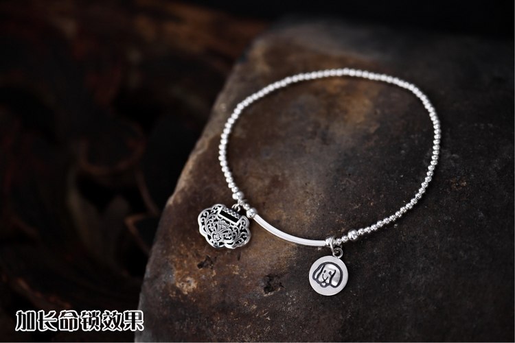 Bracelet de cheville Femme en Argenterie - Ref 3103886 Image 10