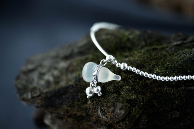 2018 thu đông mới s925 sterling bạc nữ bầu vòng chân handmade tùy chỉnh chân chuỗi hạt chuyển quà tặng đích thực lắc chân thủ công