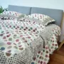 Khăn trải giường bằng vải bông một mảnh Bộ đồ giường vườn kiểu châu Âu Điều hòa không khí ba mảnh là chăn bông pad ga nệm