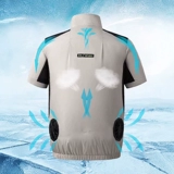 Охлаждающий дорожный вентилятор для работы, жилет, куртка, короткий рукав