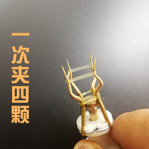 Granular clip large red insect bait machine manual fishing three rubber band clips to increase the extra large tie wear particle clip