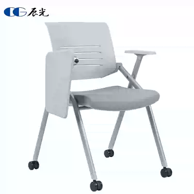 High-end training chair with table board mobile folding integrated stool Simple office student writing board conference chair
