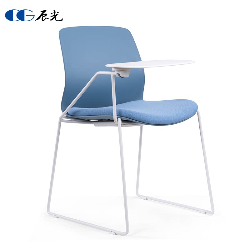 Training chair with table board stackable negotiation seat simple student swivel chair computer chair with writing board conference chair