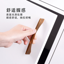 Nordic modern minimalist handle Mediterranean light luxurious cupboard wardrobe cabinet door drawer pull handle yellow ancient bronze retro handle